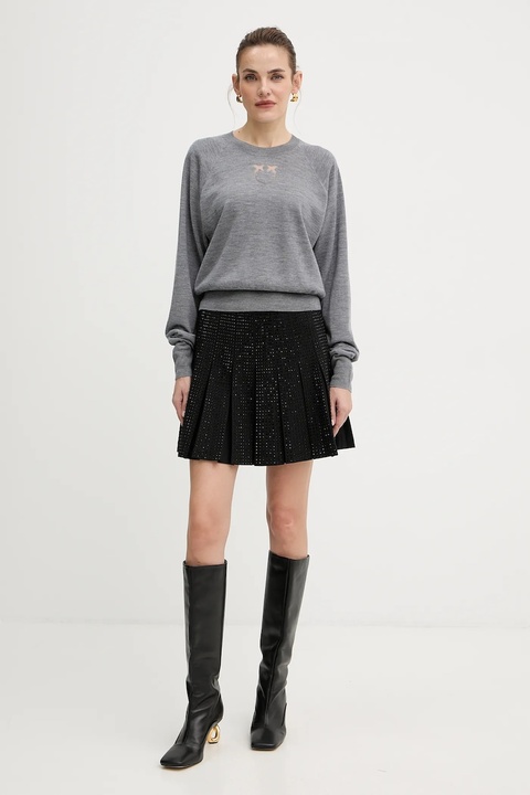 Pinko spódnica kolor czarny mini ołówkowa 105926 A287 - zdjęcie produktu nr 2