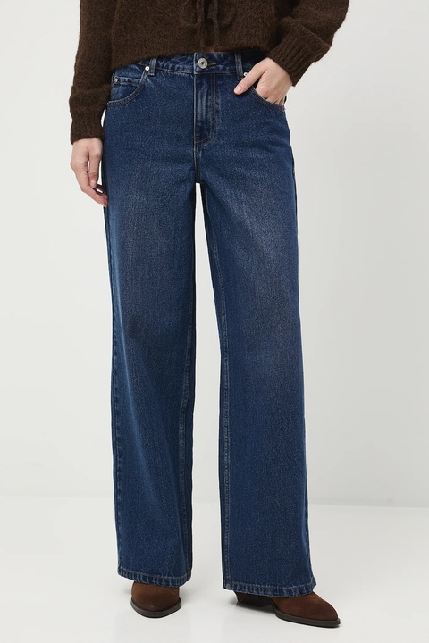 Medicine jeansy damskie kolor granatowy - zdjęcie produktu nr 1