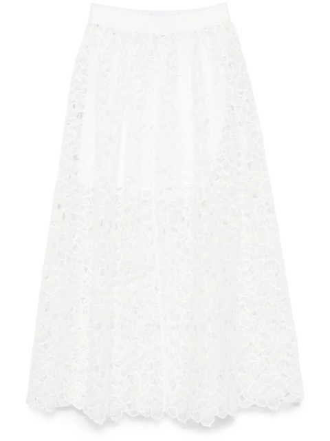Maje floral-lace maxi skirt - White - zdjęcie produktu nr 1