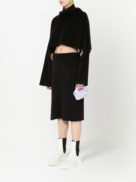 JW Anderson cut-out oversized cropped jumper - Black - zdjęcie produktu nr 2