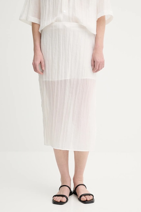 Filippa K spódnica kolor biały midi prosta 31762.FK - zdjęcie produktu nr 1