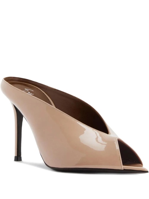 Giuseppe Zanotti 90mm Intriigo leather sandals - Neutrals - zdjęcie produktu nr 1