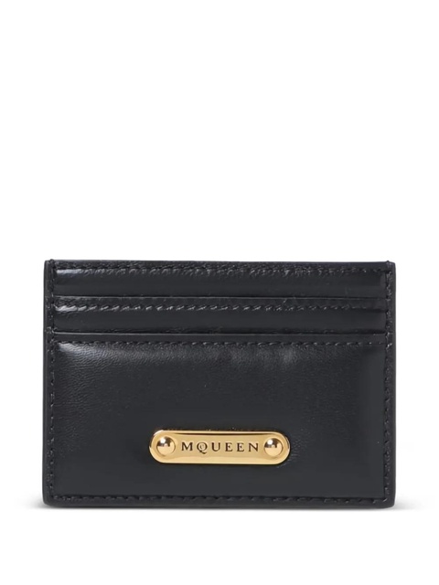 Alexander McQueen logo-plaque cardholder - Black - zdjęcie produktu nr 2