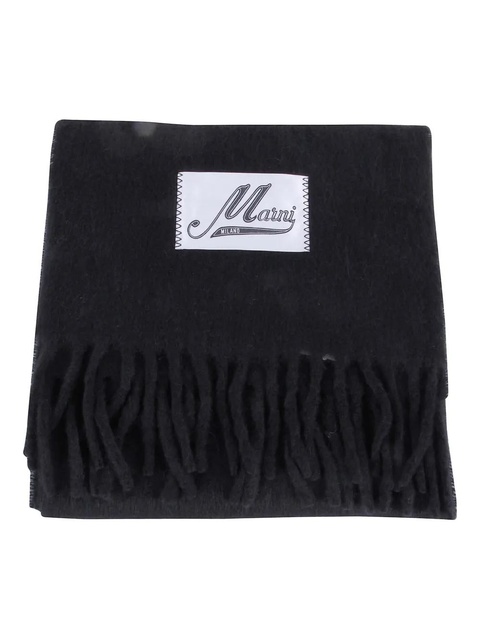 Marni fringed-trims scarf - Black - zdjęcie produktu nr 2