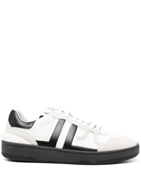 Lanvin Clay mesh-detail leather sneakers - White - zdjęcie produktu nr 1