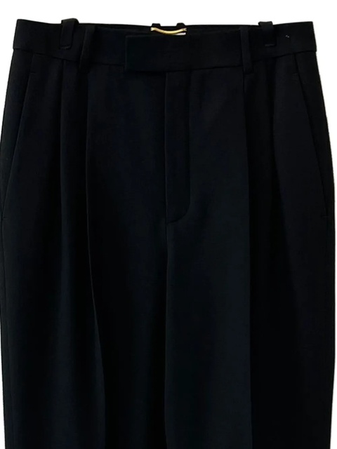 Saint Laurent pleated-front trousers - Black - zdjęcie produktu nr 1