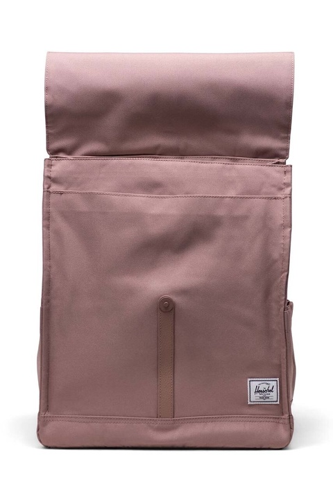 Herschel plecak City Backpack kolor różowy duży gładki - zdjęcie produktu nr 2