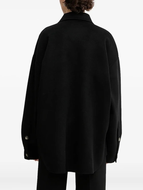 Nanushka button-fastening shirt jacket - Black - zdjęcie produktu nr 1