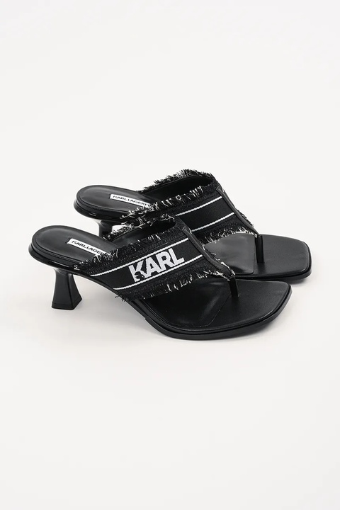 Karl Lagerfeld klapki PANACHE II damskie kolor czarny na słupku KL30104 - zdjęcie produktu nr 1