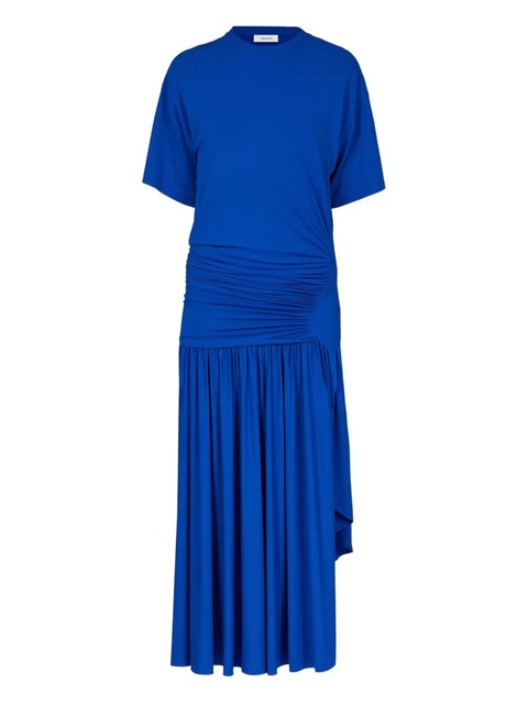 Ferragamo gathered-waist maxi dress - Blue - zdjęcie produktu nr 1