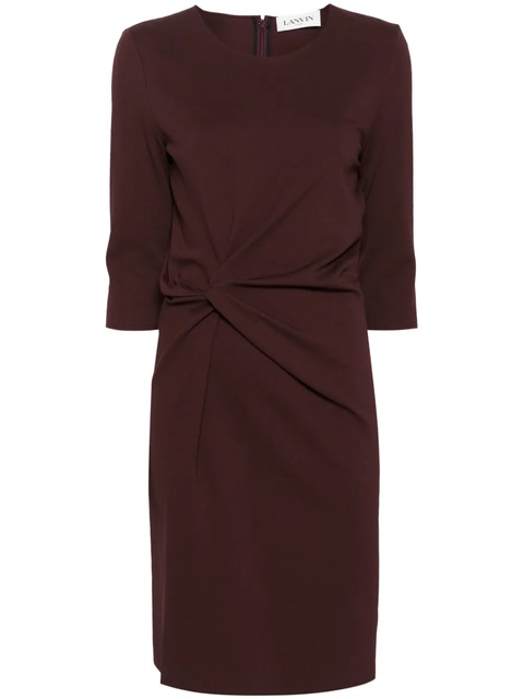 Lanvin twist-detail midi dress - Red - zdjęcie produktu nr 1