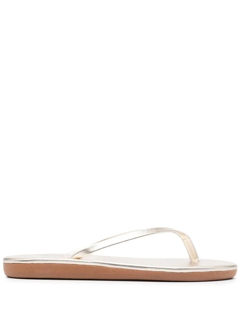 Ancient Greek Sandals Saionara leather flip flops - Metallic - zdjęcie produktu nr 1