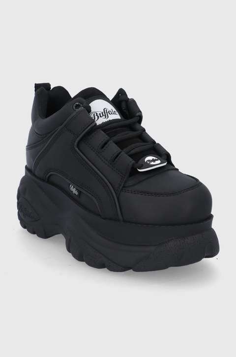 Buffalo Buty skórzane 1339-14 2.0 1533229 kolor czarny na platformie - zdjęcie produktu nr 2