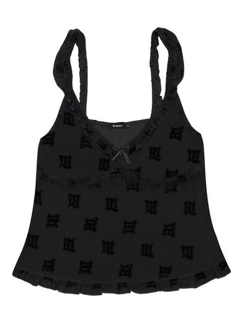 MISBHV monogram-pattern pyjama top - Black - zdjęcie produktu nr 2