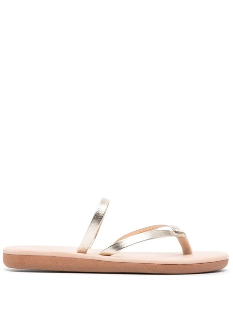 Ancient Greek Sandals Vachetta leather flip flops - Metallic - zdjęcie produktu nr 1