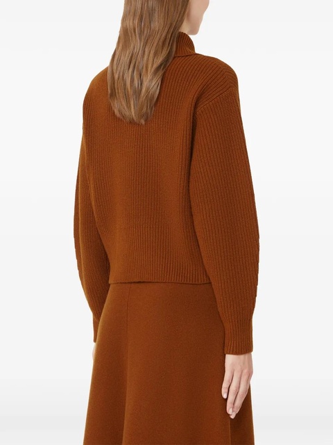 Max Mara zip-detail sweater - Brown - zdjęcie produktu nr 1