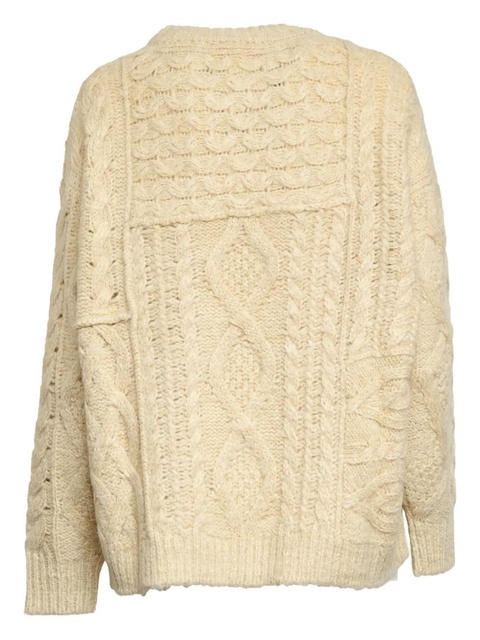 ISABEL MARANT Deotille cable-knit sweater - Neutrals - zdjęcie produktu nr 2