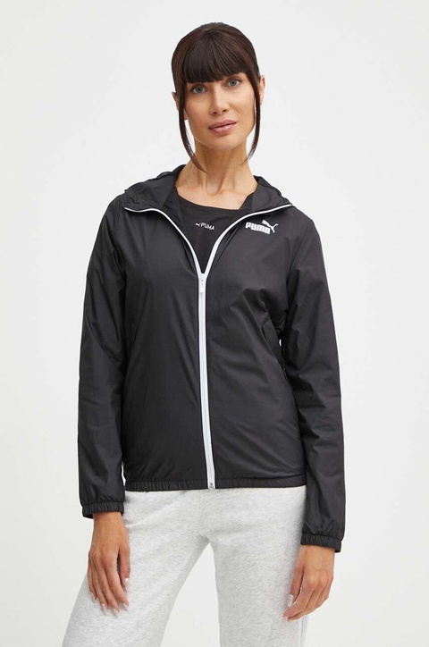 Puma wiatrówka Essentials Solid kolor czarny przejściowa 847494 - zdjęcie produktu nr 1
