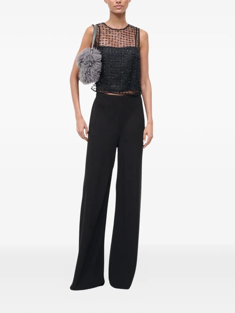 STAUD Seraphina star-embellished top - Black - zdjęcie produktu nr 2