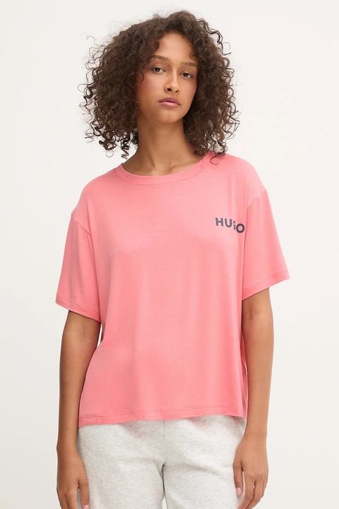 HUGO t-shirt lounge kolor niebieski 50490707 - zdjęcie produktu nr 1