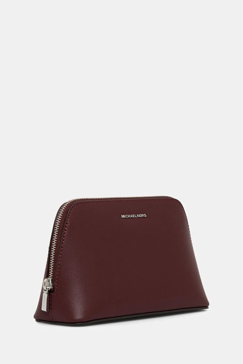 MICHAEL Michael Kors kosmetyczka skórzana kolor bordowy 32F5SJ6T2T - zdjęcie produktu nr 2