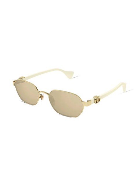 Gucci Eyewear Double G-plaque sunglasses - Gold - zdjęcie produktu nr 2