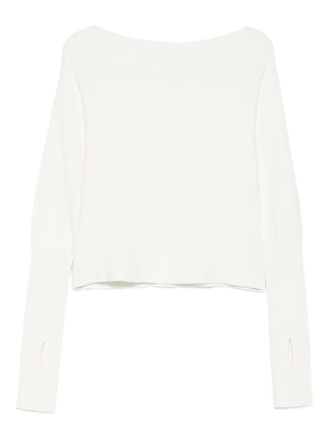 Aya Muse off-shoulder knitted top - White - zdjęcie produktu nr 1