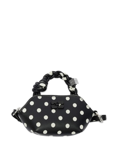 GANNI polka dot-print mini bag - Black - zdjęcie produktu nr 1