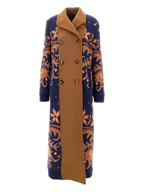 ETRO floral-pattern double-breasted coat - Brown - zdjęcie produktu nr 2