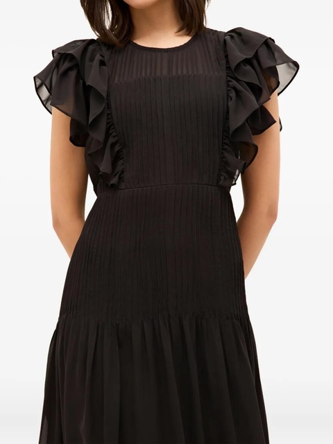 Marie Oliver Winfrey pleated ruffle maxi dress - Black - zdjęcie produktu nr 2