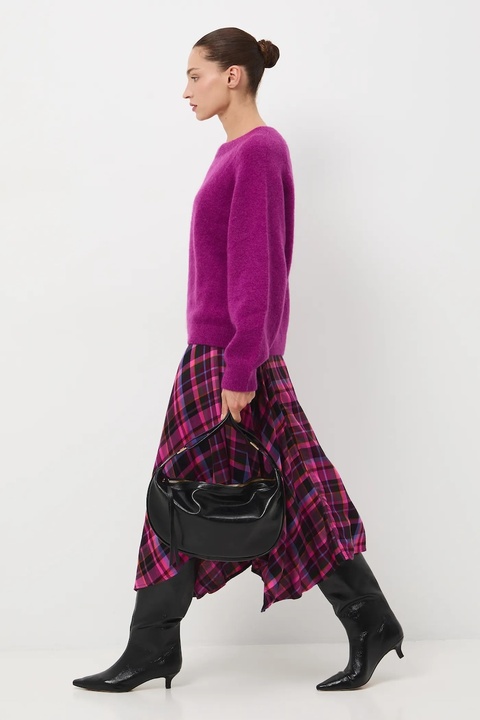 Medicine sweter damski kolor fioletowy ciepły - zdjęcie produktu nr 1