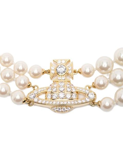 Vivienne Westwood pearl-embellished necklace - White - zdjęcie produktu nr 2