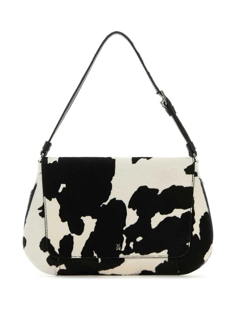 Amina Muaddi cow-print shoulder bag - Black - zdjęcie produktu nr 2