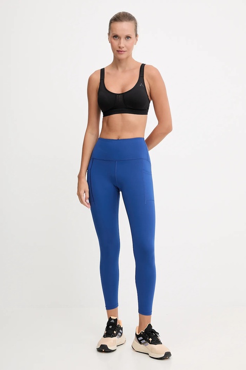 New Balance legginsy treningowe damskie kolor niebieski gładkie WP51268GAB - zdjęcie produktu nr 2
