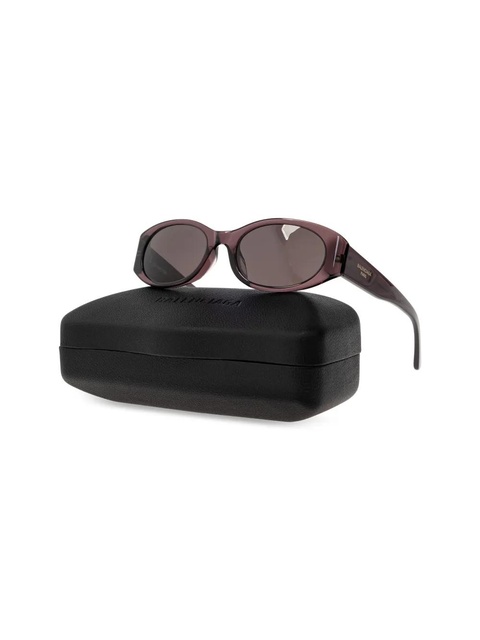 Balenciaga Eyewear logo-print sunglasses - Purple - zdjęcie produktu nr 2
