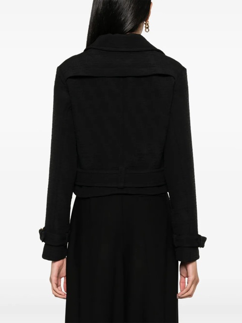 FENDI FF-jacquard biker jacket - Black - zdjęcie produktu nr 2