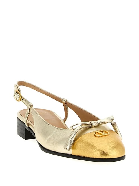 Valentino Garavani Valet Du Ro bow slingback - Gold - zdjęcie produktu nr 2