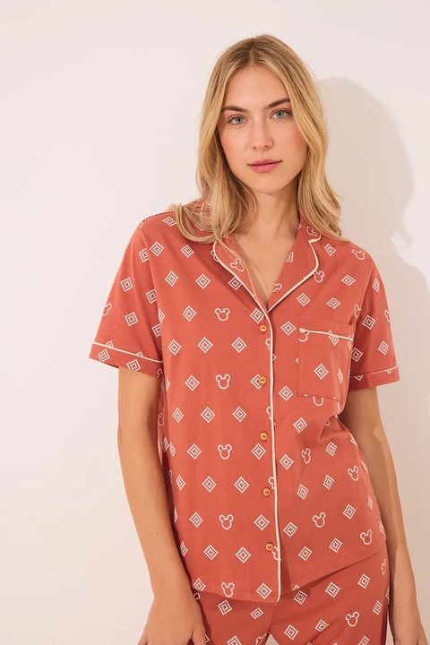 women'secret piżama bawełniana damska kolor pomarańczowy bawełniana 3139909 - zdjęcie produktu nr 1