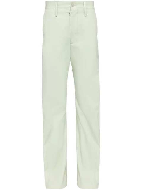 MM6 Maison Margiela straight-leg trousers - Green - zdjęcie produktu nr 1