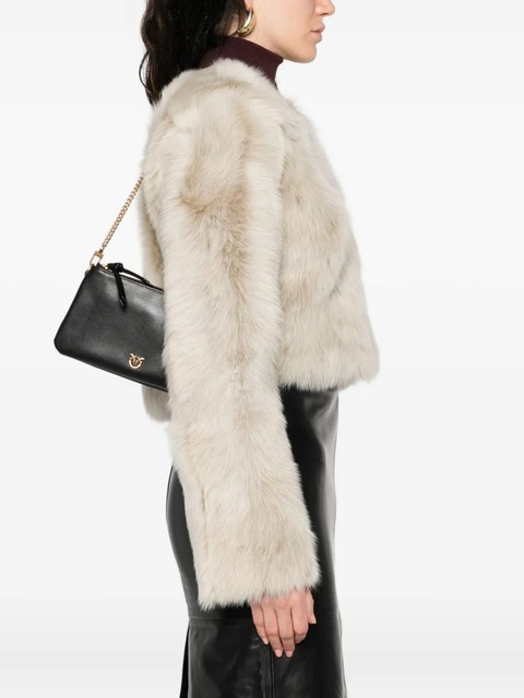 PINKO double-zip leather cross-body bag - Black - zdjęcie produktu nr 1