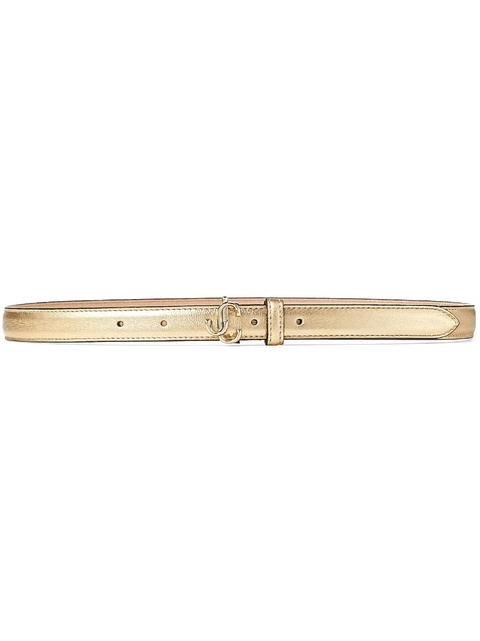 Jimmy Choo Helina logo-buckle belt - Gold - zdjęcie produktu nr 1