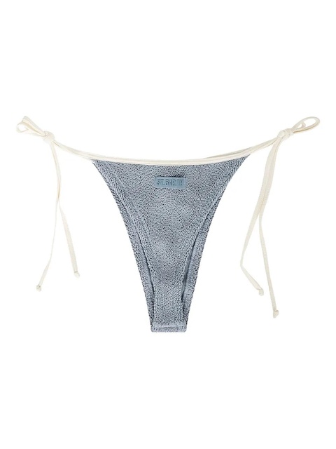 MC2 Saint Barth Norah crinkle-texture bikini bottom - Grey - zdjęcie produktu nr 2