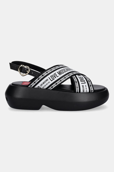 Love Moschino sandały damskie kolor czarny na platformie JA16207I0MIX200A - zdjęcie produktu nr 2