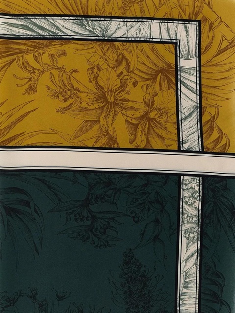 Ferragamo floral-print silk scarf - Green - zdjęcie produktu nr 2