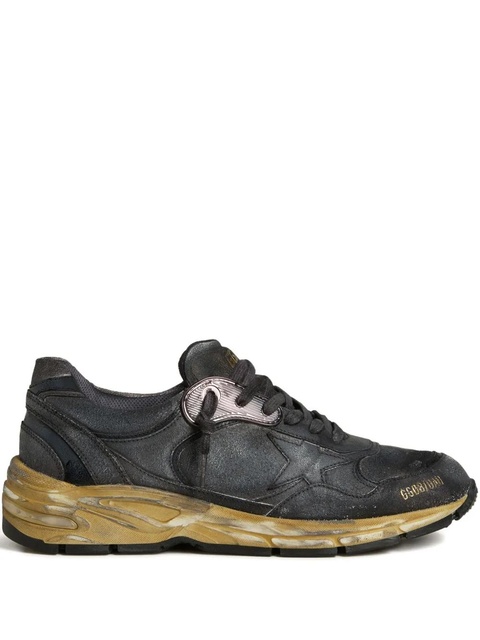 Golden Goose Dad-Star crackle-leather sneakers - Black - zdjęcie produktu nr 1