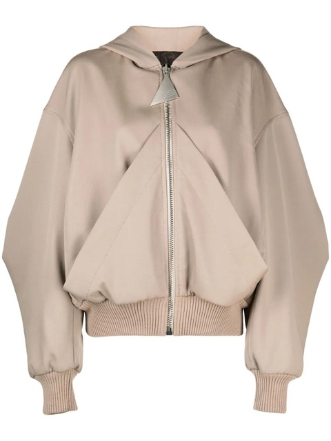 The Attico virgin-wool bomber jacket - Brown - zdjęcie produktu nr 1