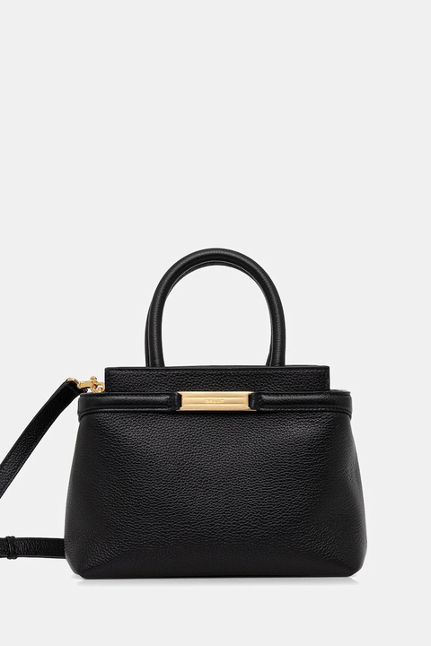 Bally torebka skórzana kolor czarny WAH02F - zdjęcie produktu nr 1