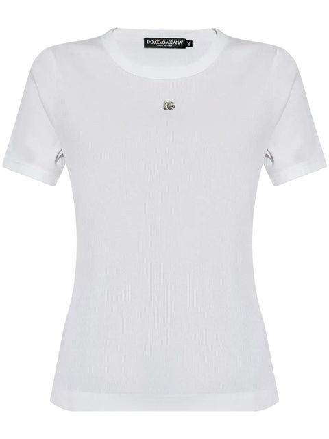 Dolce & Gabbana logo-plaque T-shirt - White - zdjęcie produktu nr 1