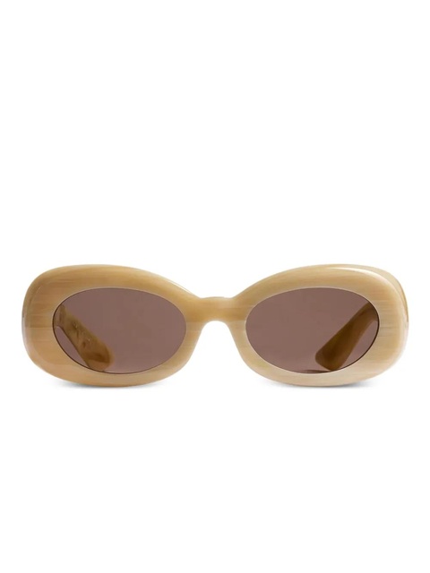 KHAITE oval-frame sunglasses - Neutrals - zdjęcie produktu nr 1