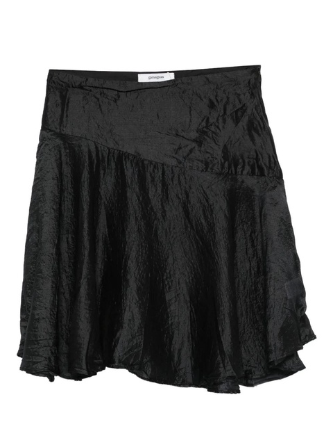 Gimaguas Justine crease-effect mini skirt - Black - zdjęcie produktu nr 1